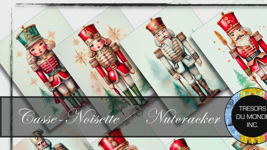Casse-Noisette de Noël - Image numérique solo haute résolution - Usage commercial et perso